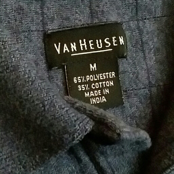 Gray collared Van Heusen long-sleeve sweater - Picture 4 of 7